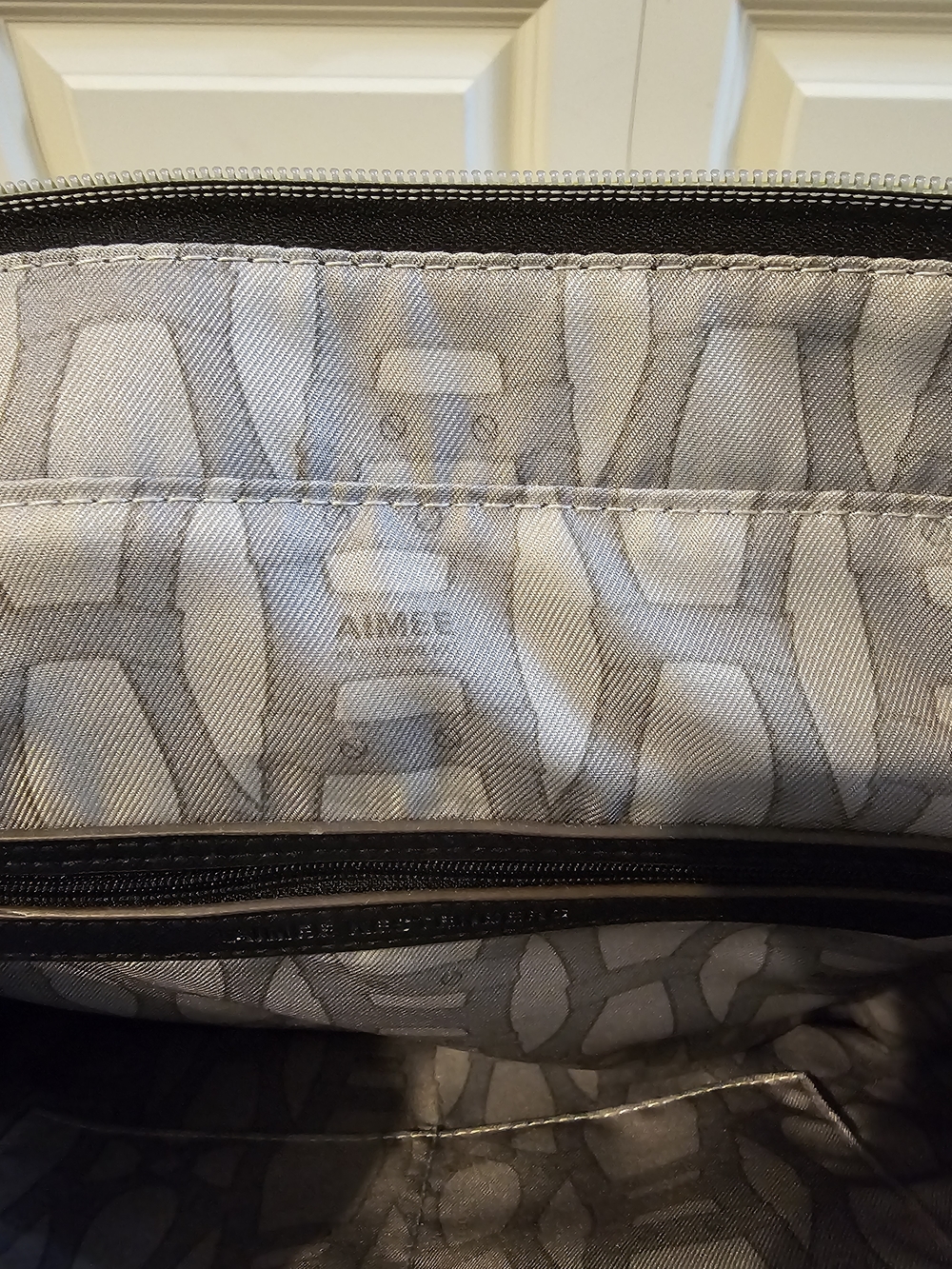 Aimee Kestenberg Black Quilted Tote with Gold Trim - Picture 15 of 16
